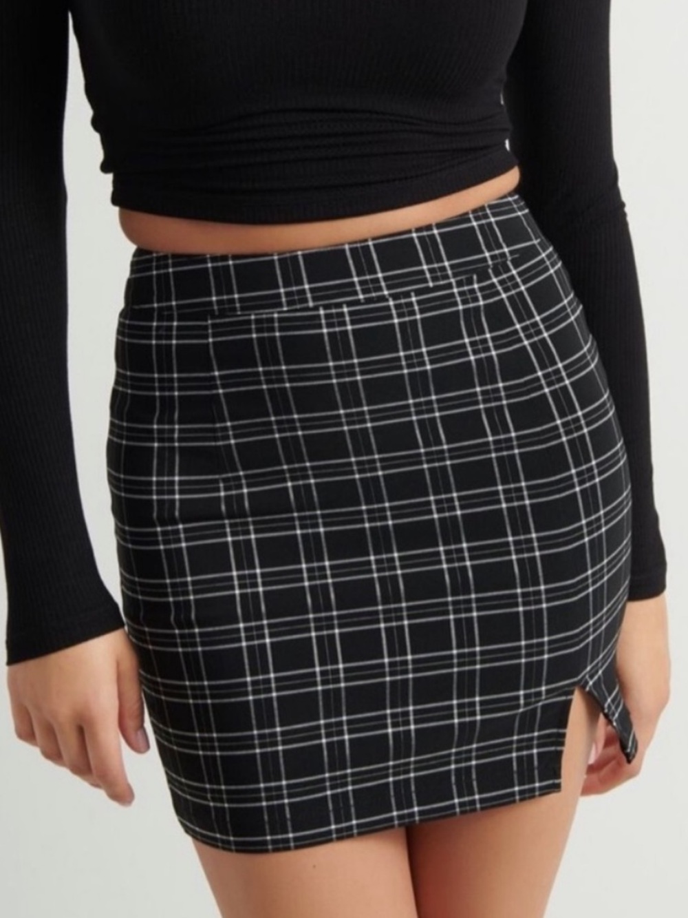 NWT Garage As If plaid skirt size medium